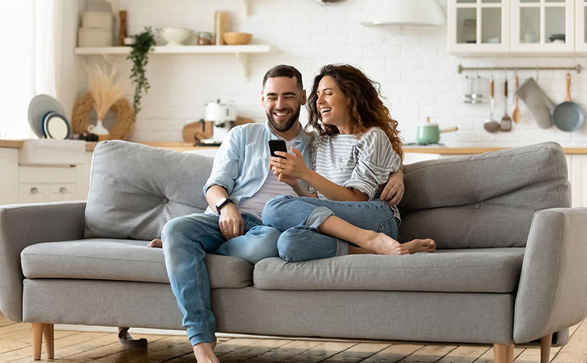 couple sitting on a couch